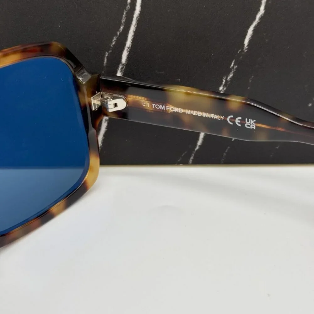 NEW TOM FORD CAMDEN TF933 53V SUNGLASSES MEN HAVANA AVIATOR EYEWEAR FT0933/S